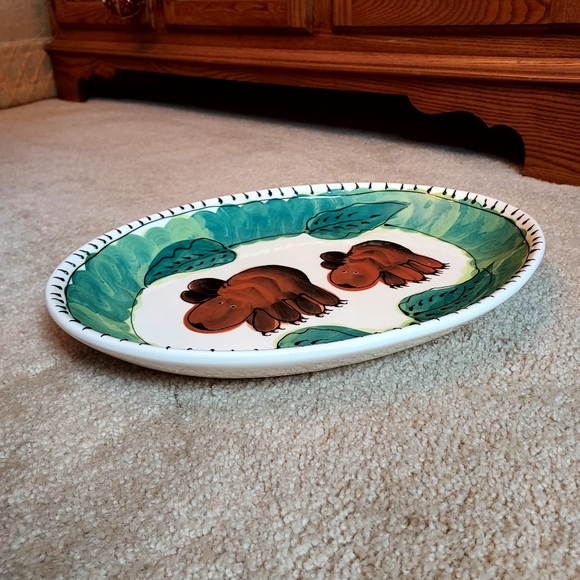 Table Arts 15x10 inch bear oval platter - Picture 6 of 12